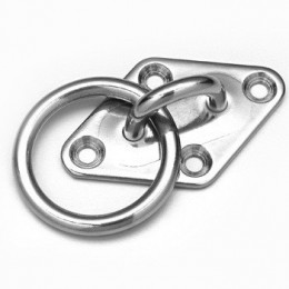 Пластина ромб с кольцом 5мм