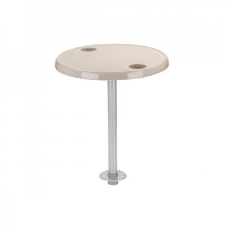 Набор круглый стол со стойкой цвет Ivory