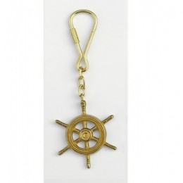 Брелок медный штурвал