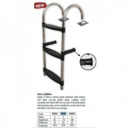 Inox лестница 4 ступени 2