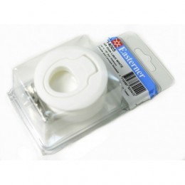 Защелка дверная белая